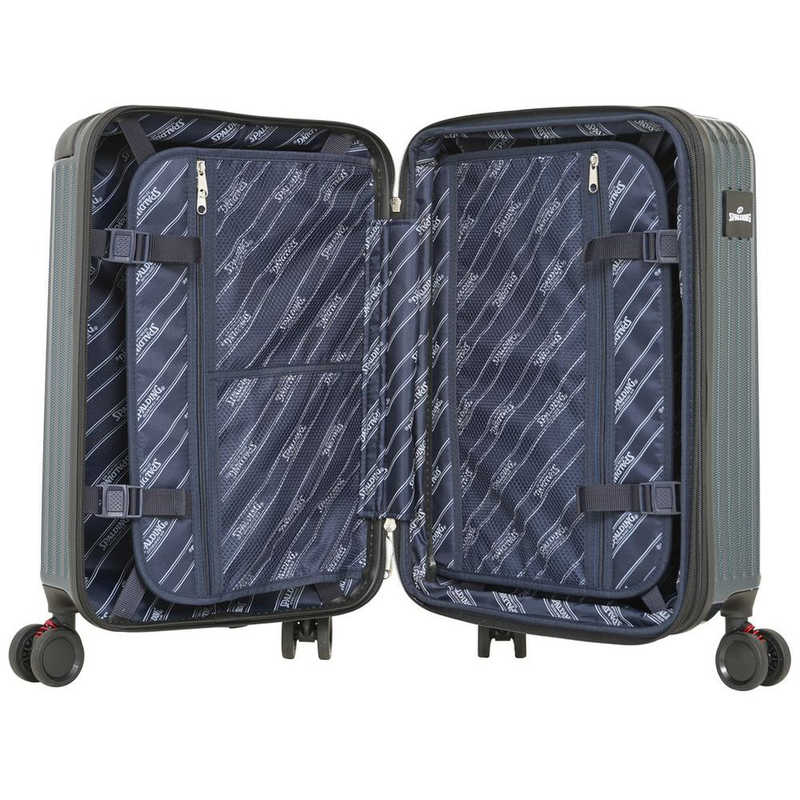 SPALDING　サスペンション付き キャリーケース Sサイズ SPALDING(スポルディング) ブラックカーボン [TSAロック搭載 /約38L /2泊～3泊]　SP083649BKC