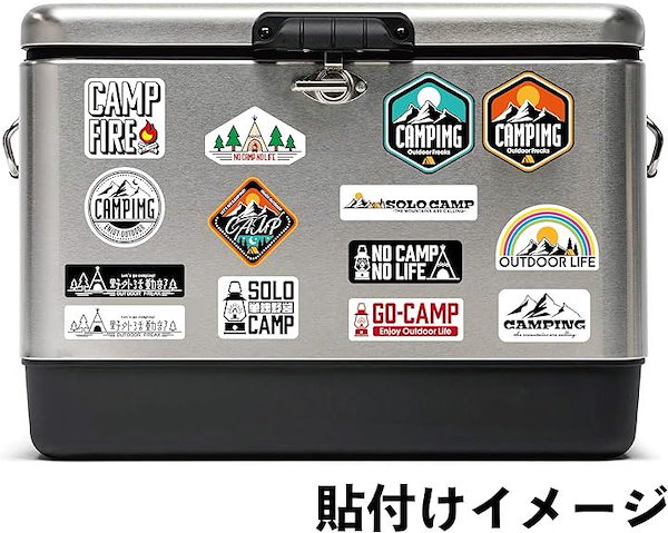 Qoo10] キャンプ アウトドア ステッカー 防水