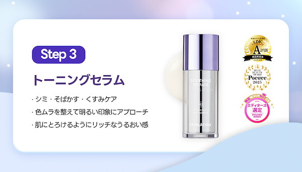 Qoo10] DERMAFIRM 【GIFT付5点セット】美容液 クリーム