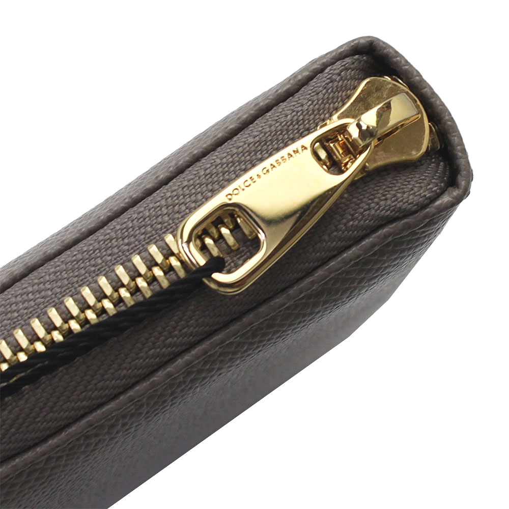 ラウンドファスナー長財布 型押しレザー グレージュ系 BI0473 A10011 87195 ラウンドファスナー長財布 型押しレザー グレージュ系 BI0473 A10011 87195