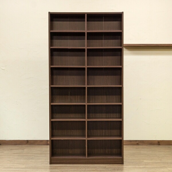 本棚/多目的ラック 約180x88cm WW（ホワイトウォッシュ） 組立品