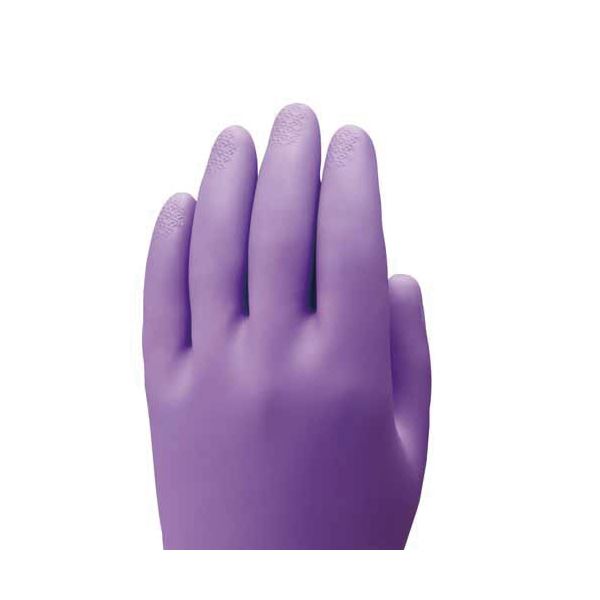 （まとめ）ショーワグローブ ビニトップ厚手手袋 L バイオレット NO.132-LV 1双 10セット