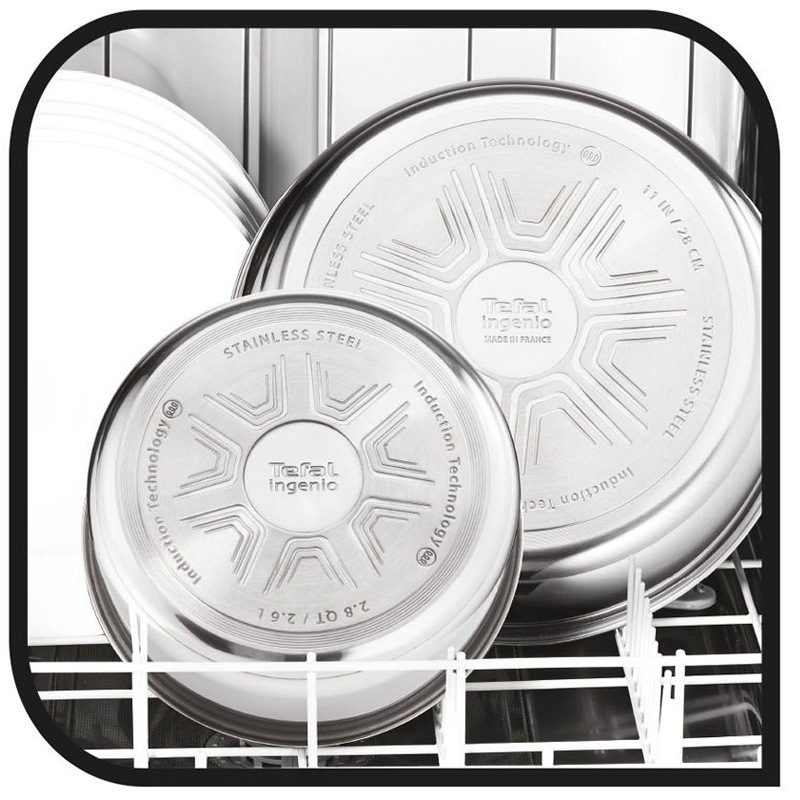 インジニオ エモーション ステンレススチール フライパン 4ピース PFOAフリー シルバー