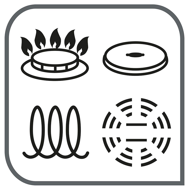 インジニオ エモーション ステンレススチール フライパン 4ピース PFOAフリー シルバー