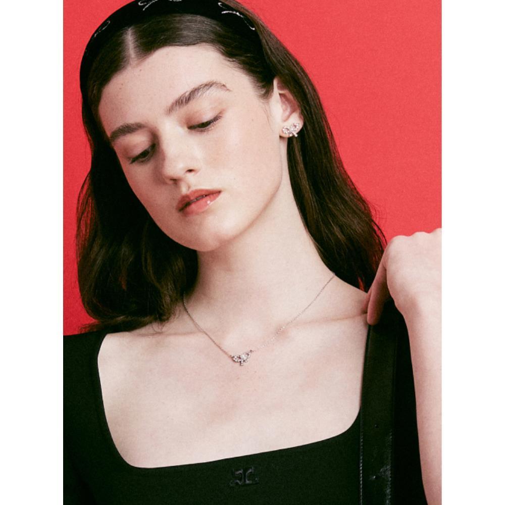 ◆VINTAGE HOLLYWOOD◆ Petit Twinkle Ribbon Pearl Necklace VH ヴィンテージハリウッドVINTAGE HOLLYWOOD Petit Twinkle Ribbon