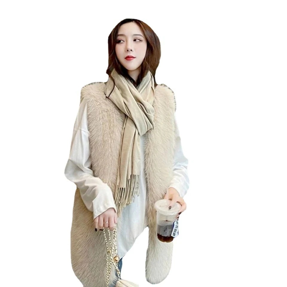 2025秋 冬新作ノースリーブおしゃれ ゆったり ベスト シンプル ふわふわ 毛皮ベスト トップス アウター 裏起毛 厚手 ベスト ショット丈 防寒 ウォームウォーム2025秋 冬新作ア