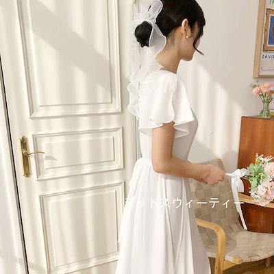 低価最安値 ウェディングドレス Aライン 花嫁スカー : レディース服 新品最新品