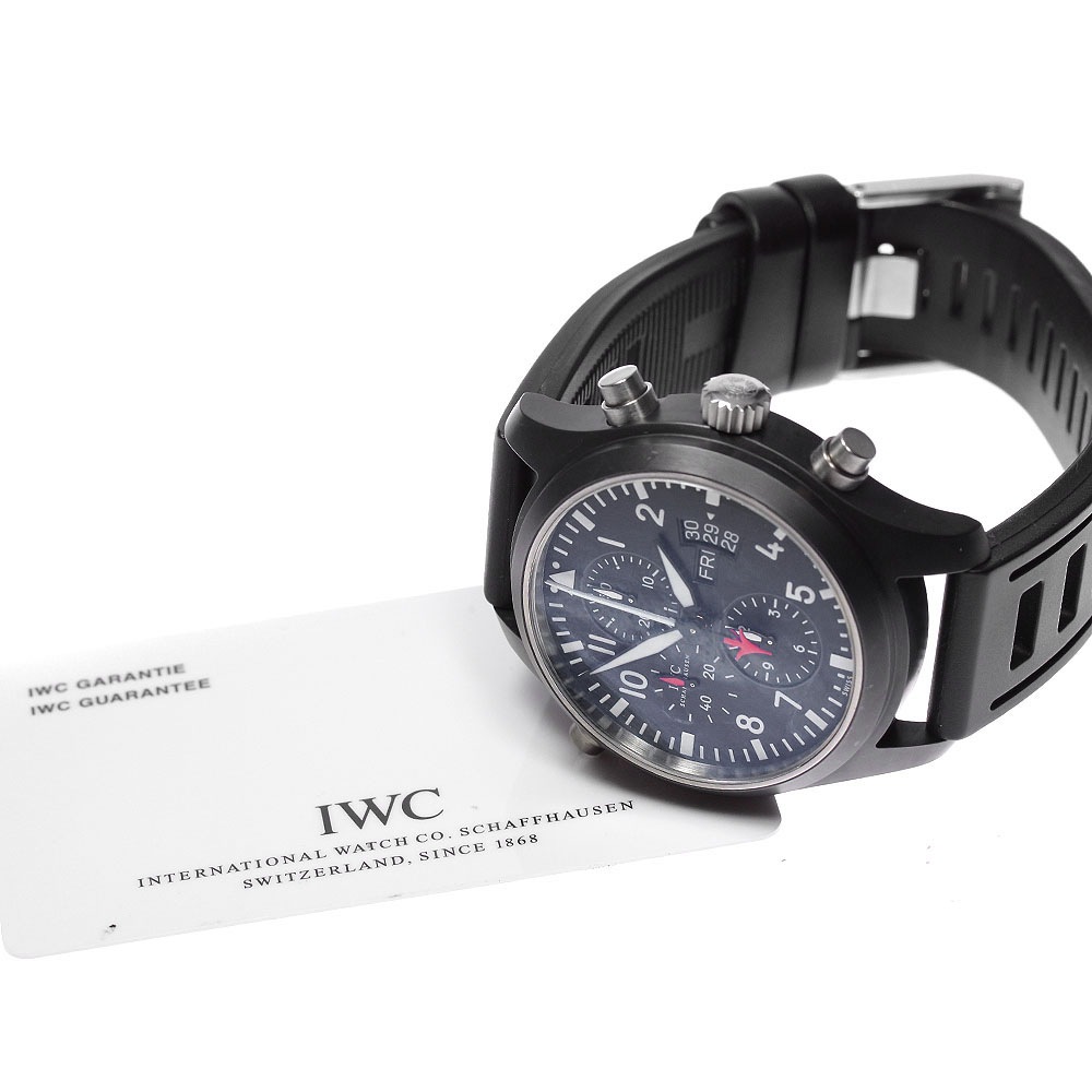 IWC IWC SCHAFFHAUSEN IW379901 パイロットウォッチ トップガン クロノグラフ デイデイト 自動巻き メンズ 保証書付き_829112【中古】 IWC IWC SCHAFFHAUSEN IW379901 パイロットウォッチ トップガン クロノグラフ デイデイト 自動巻き メンズ 保証書付き_829112【中古】