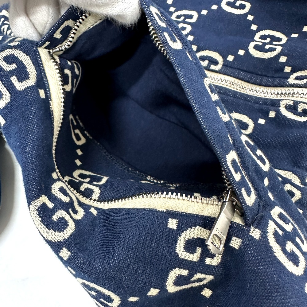 ジャケット 496919 GGジャガード サイドライン 18AW トラック ジャージ ジップアップ アパレル ポリエステル ネイビー ジャケット 496919 GGジャガード サイドライン 18AW トラック ジャージ ジップアップ アパレル ポリエステル ネイビー