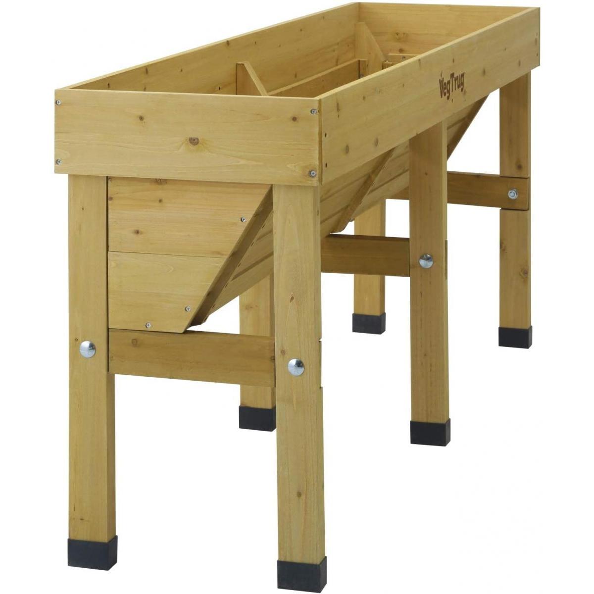 タカショー Takasho プランター ホームベジトラグ ウォールハガー L ナチュラル VGT-WH02F 大型 家庭菜園 V字形状 天然木