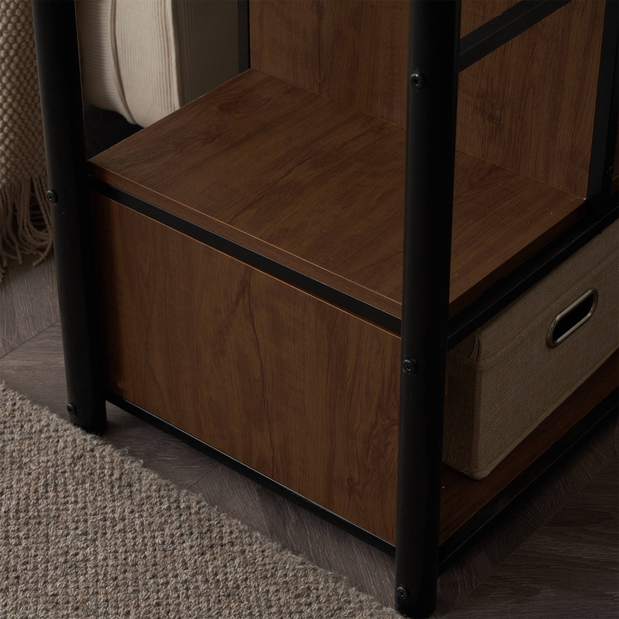 【国内発送M】77新作 ブラック ロフトベッド 片側手すり付き 収納付き パイプベッド シングルベッド 木 北欧風 子供部屋 スチール 耐震 ベッド 【国内発送M】77新作 ブラック ロフトベッド 片側手すり付き 収納付き パイプベッド シングルベッド 木 北欧風 子供部屋 スチール 耐震 ベッド