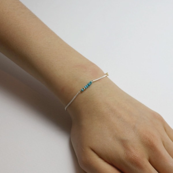 bts suga着用 silver bracelets(b203)