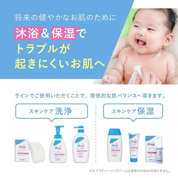 Qoo10] セバメド ベビー用 泡ボディソープ 本体 低刺激