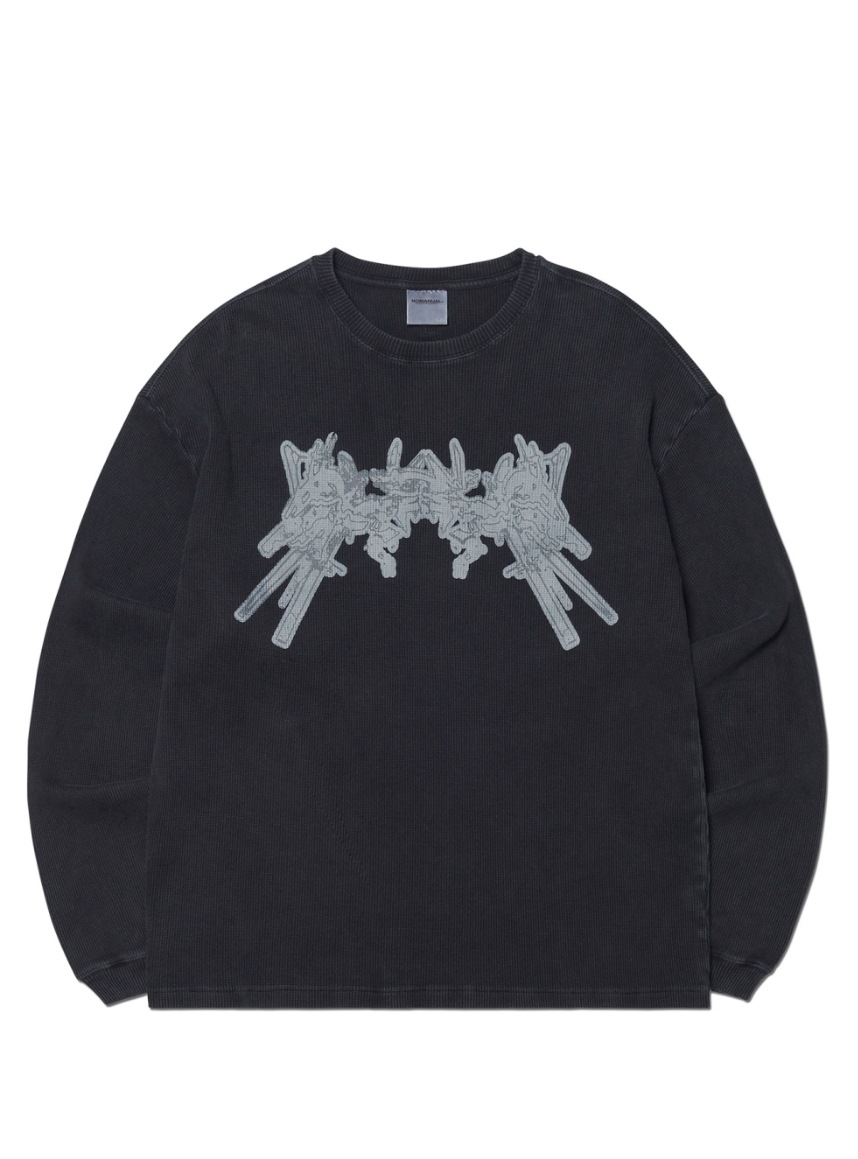 【NOMANUAL】 A.W WAFFLE LONG SLEEVE TEE : 2COLORS mdprevattcaulkingandwaterproofing.com