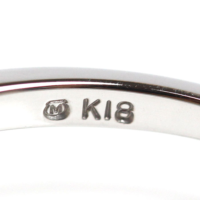 MIKIMOTO ミキモト K18WG ホワイトゴールド リング・指輪 アコヤパール約4.2-6.4mm ダイヤモンド 13号 3.2g レディース 中古 美品 MIKIMOTO ミキモト K18WG ホワイトゴールド リング・指輪 アコヤパール約4.2-6.4mm ダイヤモンド 13号 3.2g レディース 中古 美品