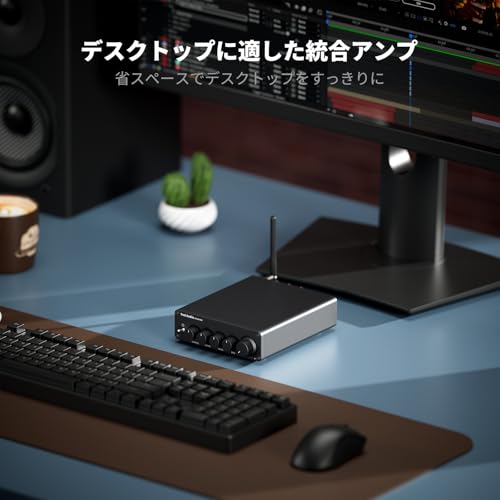 Fosi Audio BT30D PRO Hi-Fi Bluetooth 5.0 パワーアンプ TPA3255 2.1チャンネル ミニクラスD 統合アンプ プリメインアンプ 165Wx2+350W ス