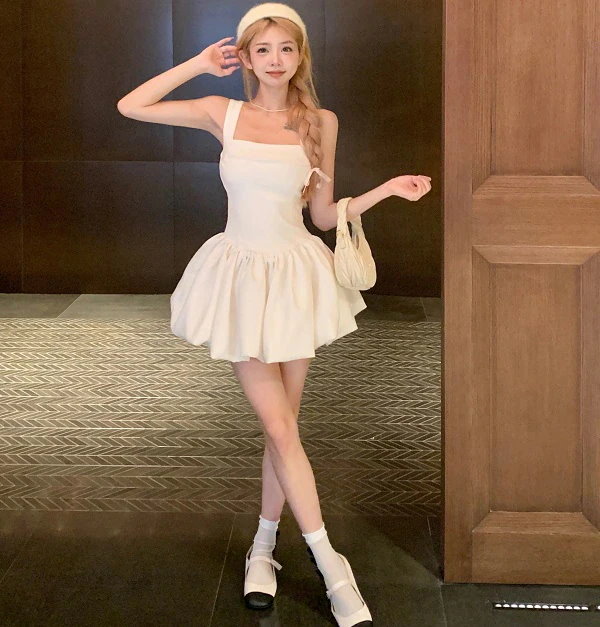 kbt様 ワンピース M白 楽天市場】ニットワンピース ホルターネック 全4色 前後Vネック