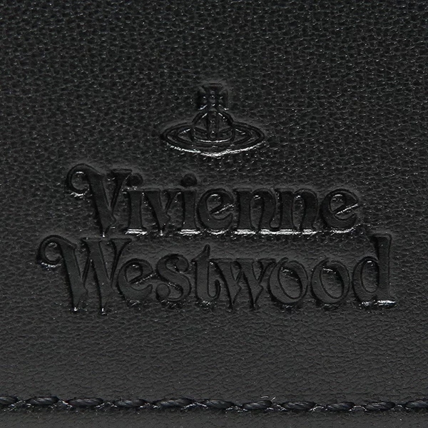 三つ折り財布 リヴィーガン グレイン がま口 ブラック レディース 51010018 S000D N403