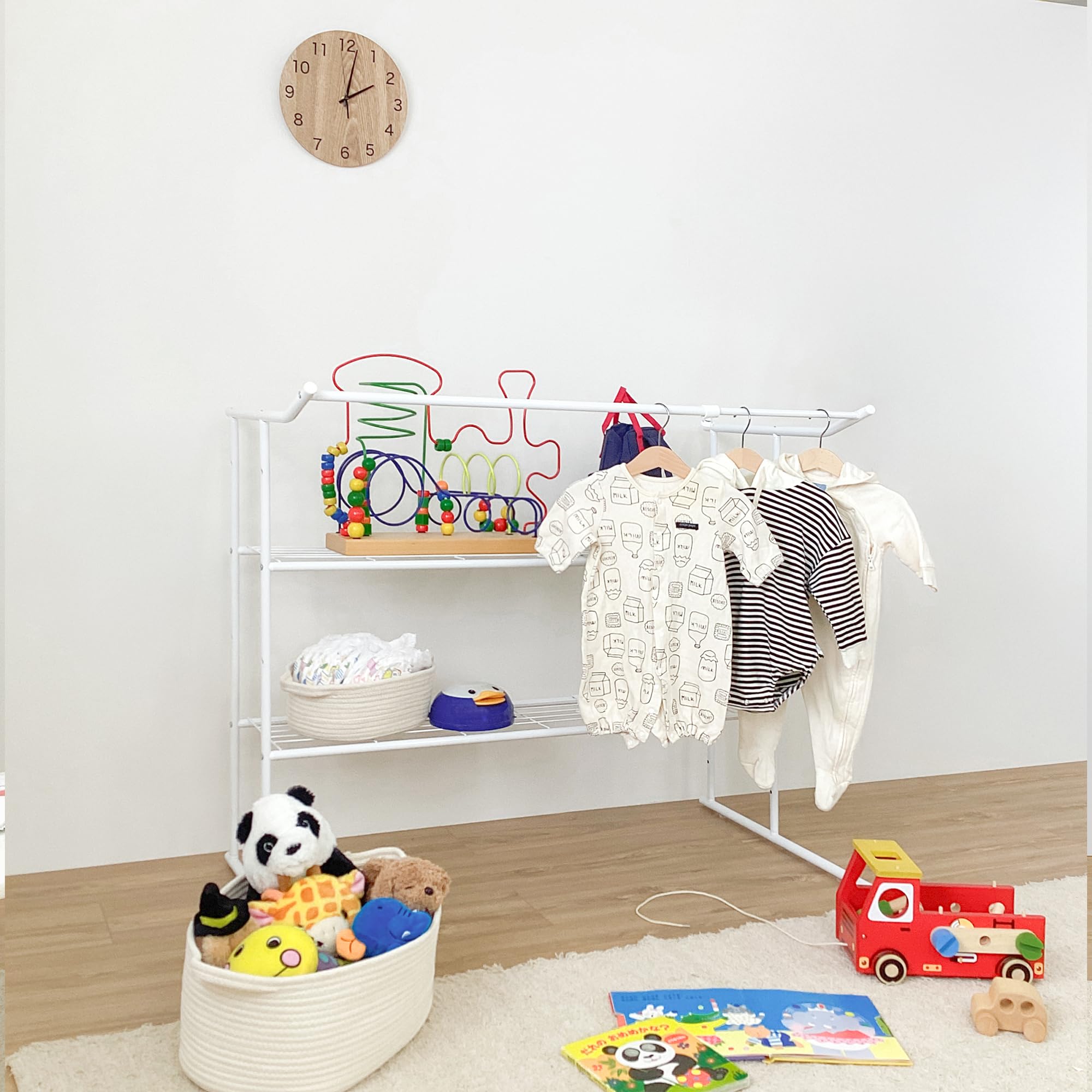 HEIAN SHINDO 押入れ収納棚 ハンガーパイプ付 横伸縮 ホワイト 幅76~105cm 高90cm 奥行56cm OHW-40 平安伸銅工業 HEIAN SHINDO 押入れ収納棚 ハンガーパイプ付 横伸縮 ホワイト 幅76~105cm 高90cm 奥行56cm OHW-40 平安伸銅工業