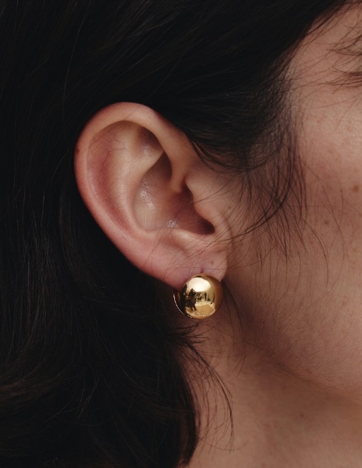 【HYERES LOR】24SS★ H-edition Castanets Round Earrings HYERES LOR】24SS☆ H-edition Castanets Round Earrings