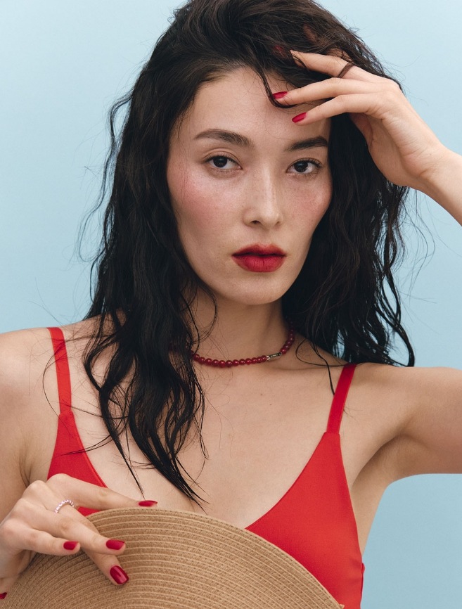 [HYERES LOR] H edition BR(W) Ball Red Jade Beads Necklace