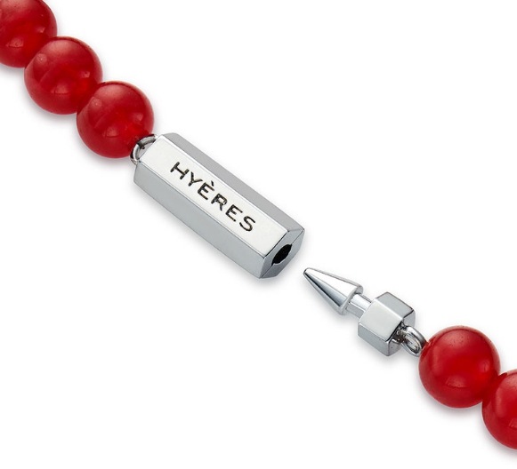 [HYERES LOR] H edition BR(W) Ball Red Jade Beads Necklace