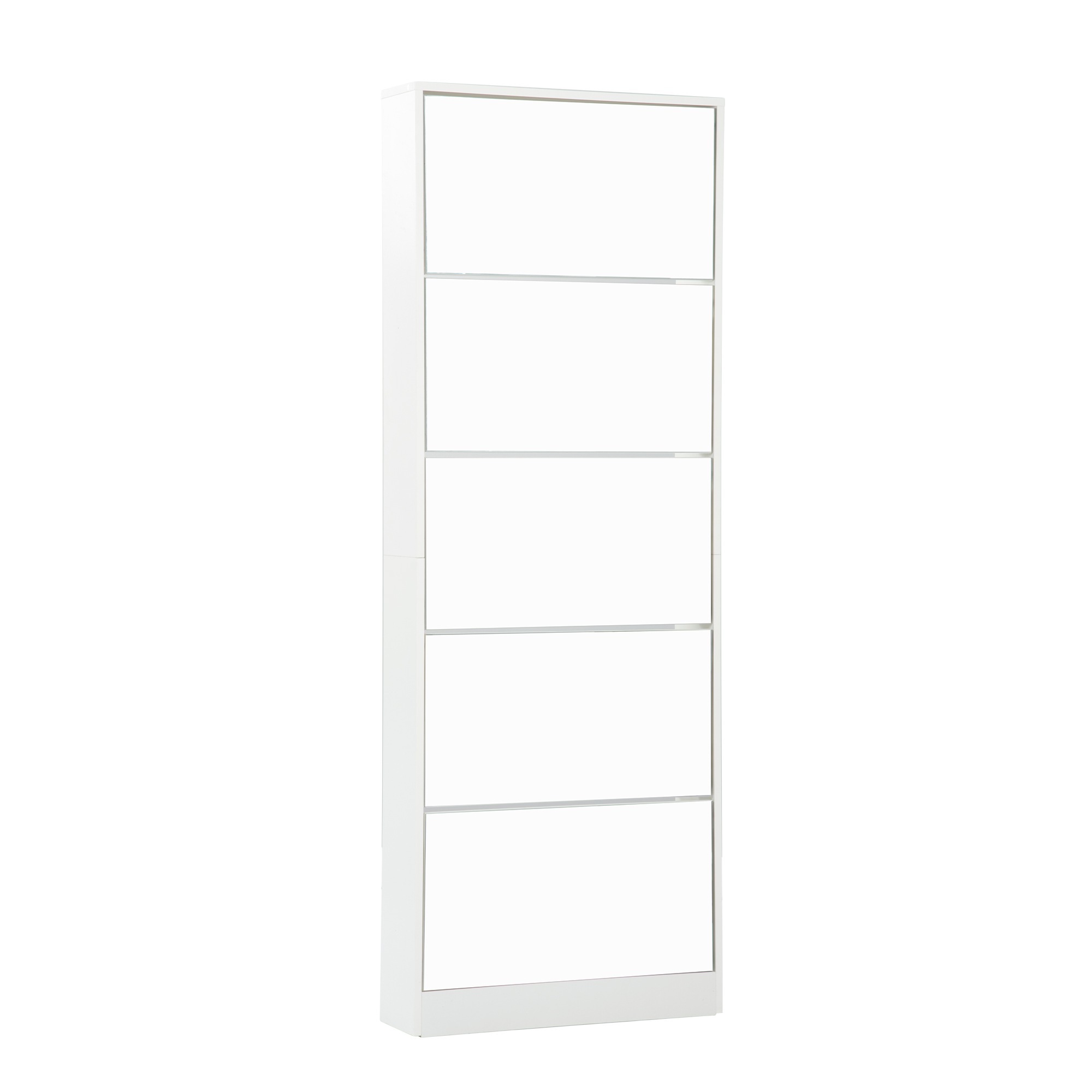 新品】【鏡タイプ】下駄箱 5段 シューズラック 玄関収納 ひとり暮らし