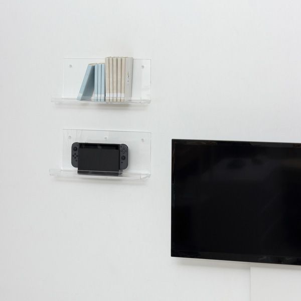 アクリリックウォールシェルフ 約幅38cm深型2個組 完成品 アクリリックウォールシェルフ 約幅38cm深型2個組 完成品