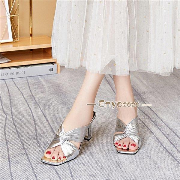 【即納】サンダル 厚底 レディース ハイヒール ミュール 美脚サンダル シューズ 夏 おしゃれ 歩きやすい 疲れにくい 走れる 履き心地 通勤 オシャレ