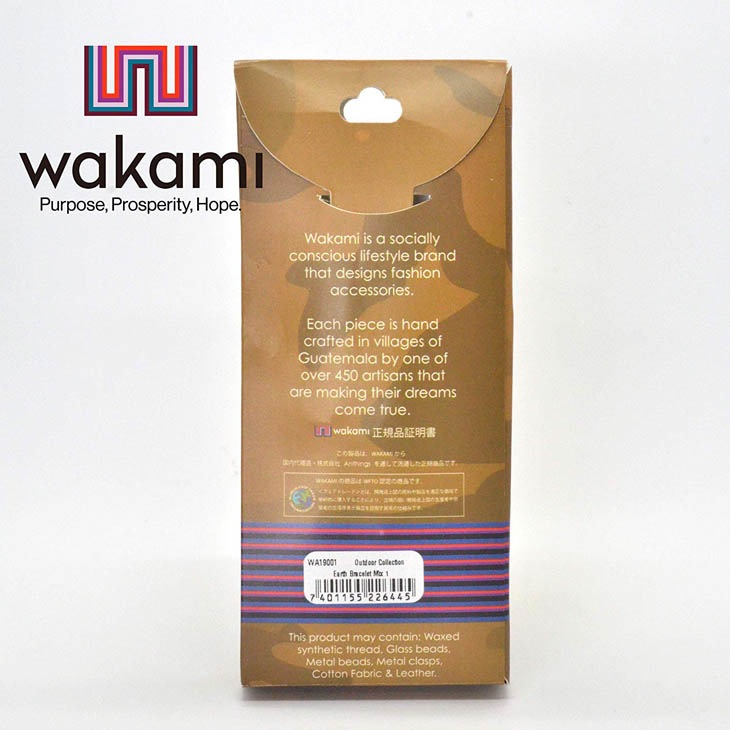 wakami (ワカミ) Earth Bracelet アースブレスレット Mix1 正規品 wakami (ワカミ) Earth Bracelet アースブレスレット Mix1 正規品