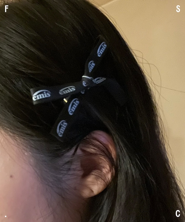 OMG！メガ ヘアバンド リボン ピン ブラック ピンク ハリウッド セレブ ☆OMG！☆メガ ヘアバンド リボン ピン ブラック ピンク ハリウッド セレブ