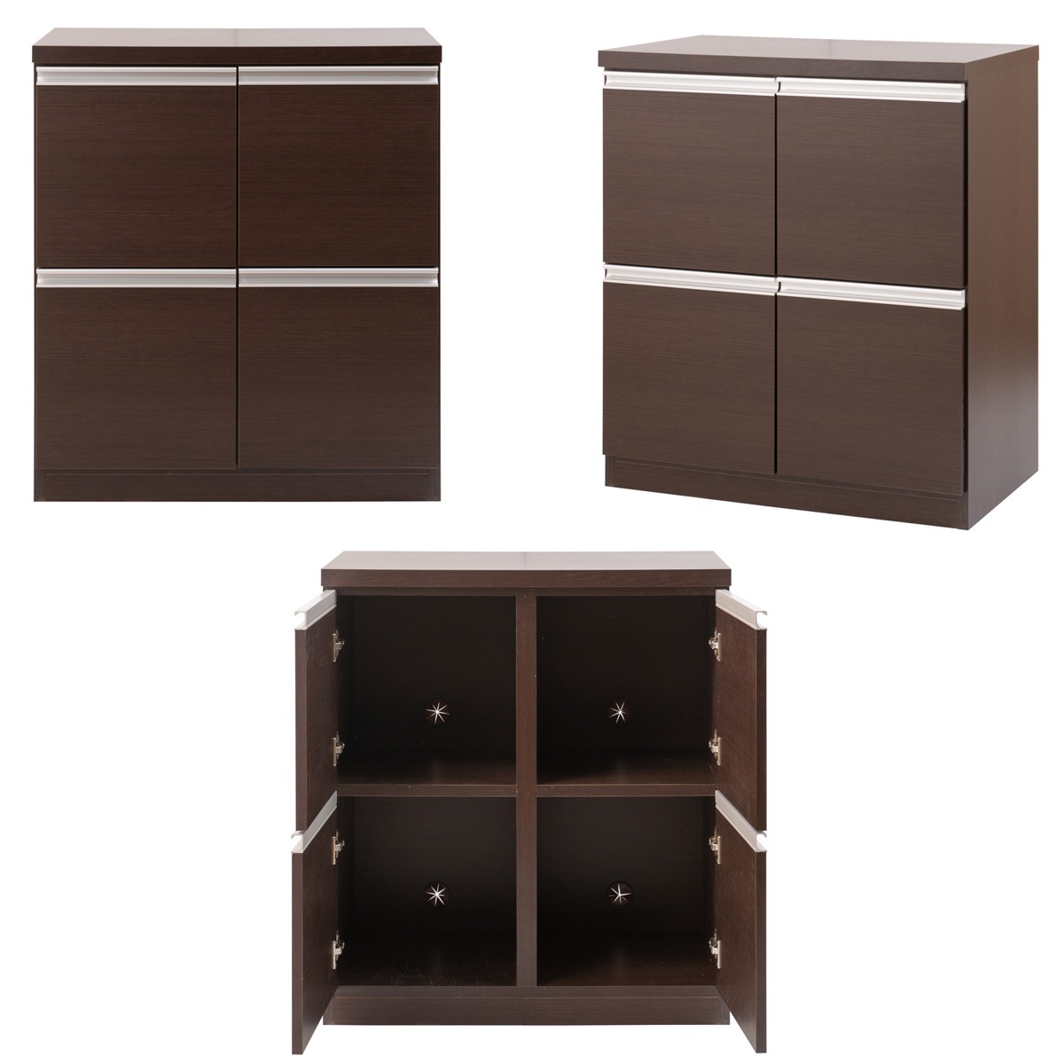 キャビネット 幅73cm 4枚扉タイプ 日本製 完成品 ラック スクエア 収納棚 リビングボード A4対応 ラインハンドル 本棚 収納 リビング収納 小物整理 国産 扉付 木製 ホワイト キャビネット 幅73cm 4枚扉タイプ 日本製 完成品 ラック スクエア 収納棚 リビングボード A4対応 ラインハンドル 本棚 収納 リビング収納 小物整理 国産 扉付 木製 ホワイト