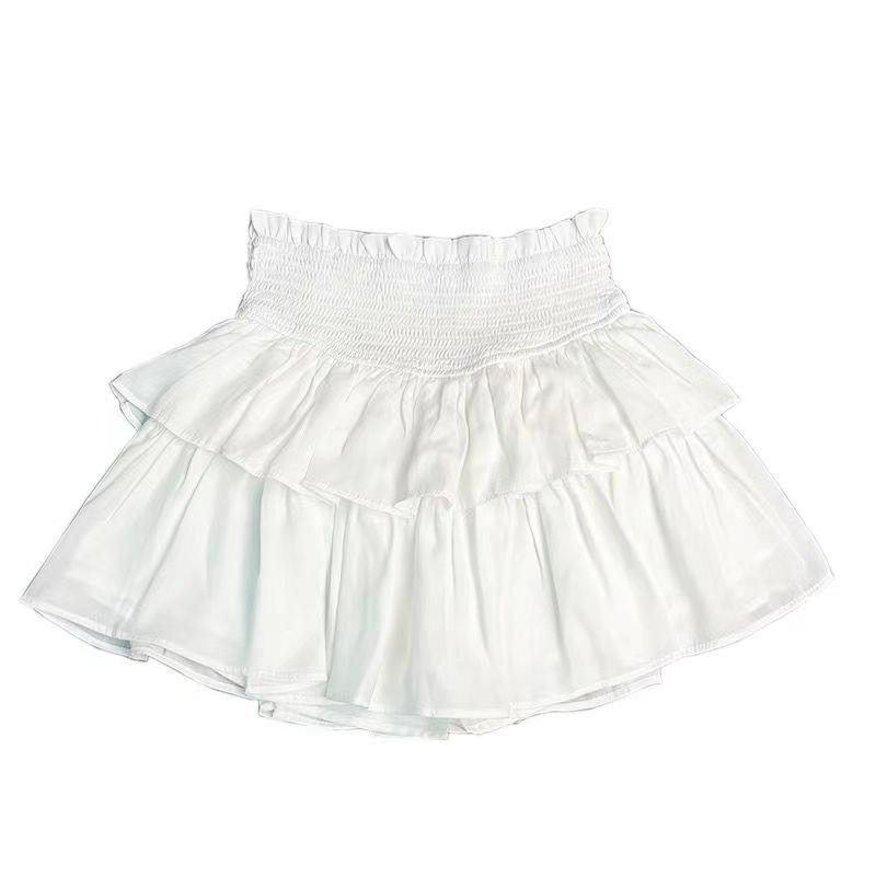 【1つ買うと10つ無料】ピュアホワイトハイウエストスリムショートスカートスプリングアンチエッジポジュアリング春と夏のスタイルレースケーキスカートパンツ 【1つ買うと10つ無料】ピュアホワイトハイウエストスリムショートスカートスプリングアンチエッジポジュアリング春と夏のスタイルレースケーキスカートパンツ