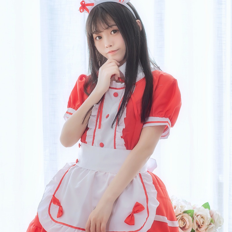 メイド服コスプレ萌え日韓アニメ異世界レストランカフェ作業服ロングスカート多色メイド服 メイド服コスプレ萌え日韓アニメ異世界レストランカフェ作業服ロングスカート多色メイド服