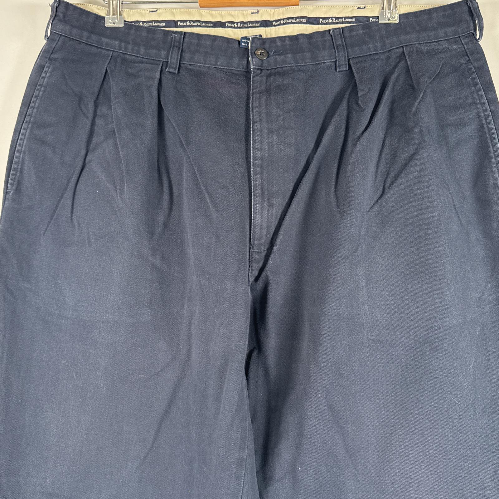 古着 チノパンツ ポロチノ ワンポイント スラックス 大きいサイズ w40 L32 ネイビー メンズ 古着 チノパンツ ポロチノ ワンポイント スラックス 大きいサイズ w40 L32 ネイビー メンズ