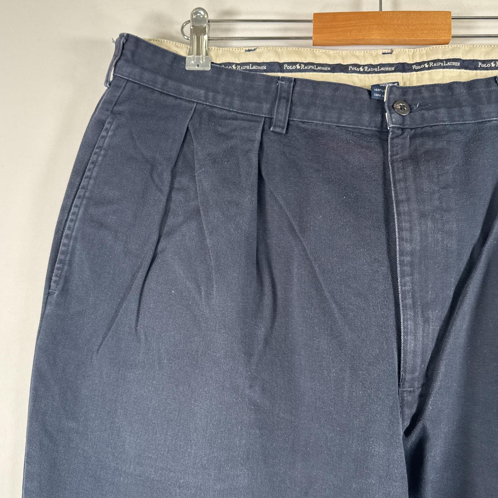 古着 チノパンツ ポロチノ ワンポイント スラックス 大きいサイズ w40 L32 ネイビー メンズ 古着 チノパンツ ポロチノ ワンポイント スラックス 大きいサイズ w40 L32 ネイビー メンズ