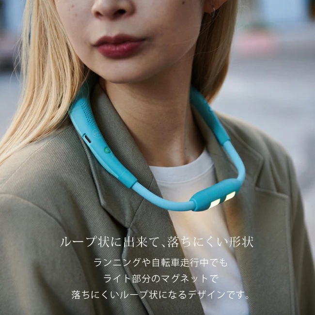 【在庫限り】スピーカーライトwithコールレシーバー イヤホン ハンズフリーライト スピーカー Bluetooth ウェアラブルスピーカー ネックライト 防災グッズ 防災 避難用 電話 音 クリスマス