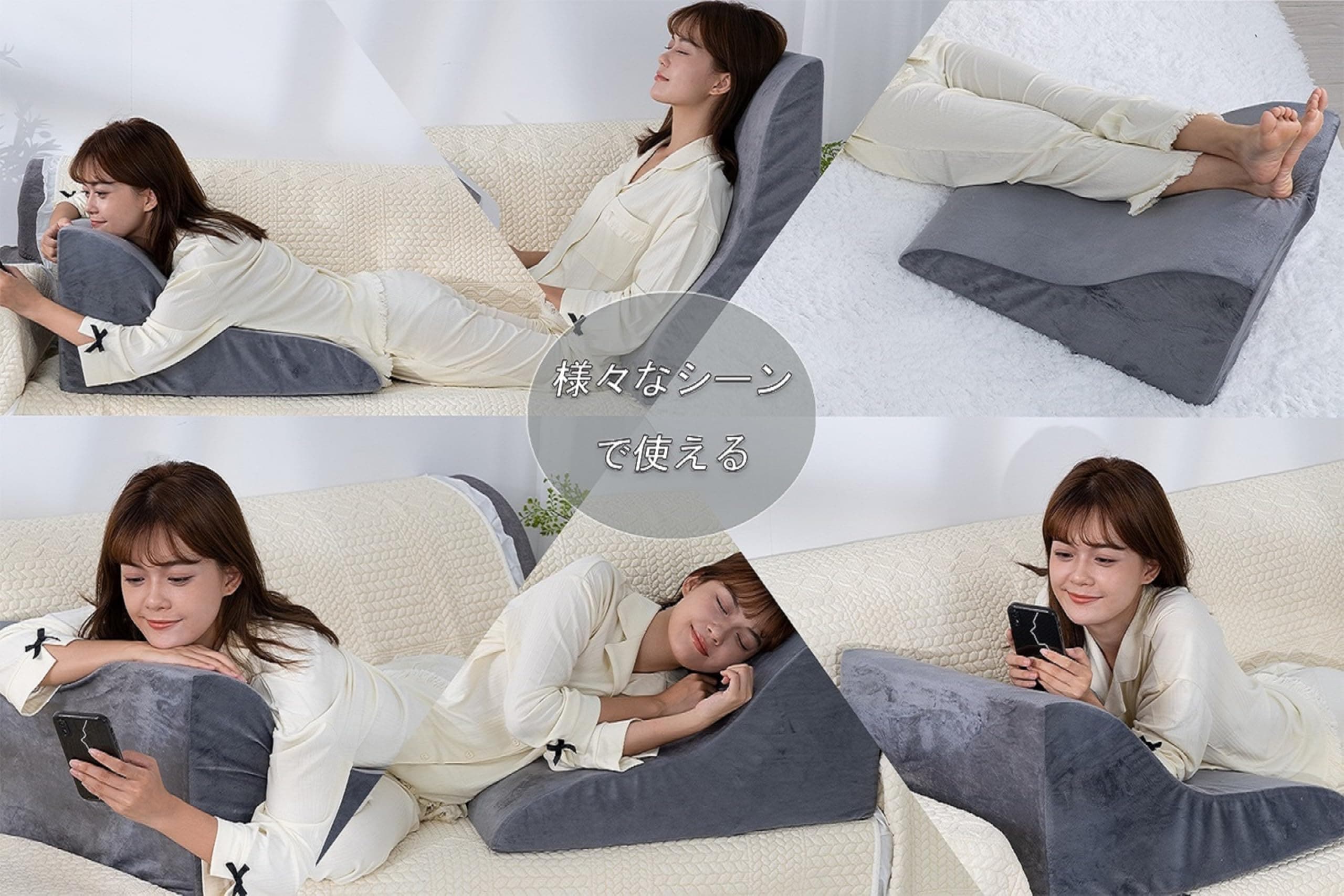 三角クッション 三角枕 腰枕 逆流性食道炎 枕 背もたれ クッション なだらか 傾斜枕 ベルボア生地 体にフィット 腰クッション 読書用 妊婦用 お年寄り 老人用 グレー 三角クッション 三角枕 腰枕 逆流性食道炎 枕 背もたれ クッション なだらか 傾斜枕 ベルボア生地 体にフィット 腰クッション 読書用 妊婦用 お年寄り 老人用 グレー