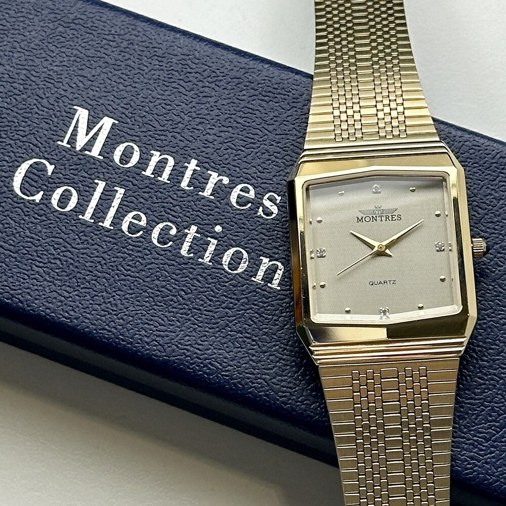 モントレス 腕時計 手表 メンズ スクエア 四角 金 ゴールド グレー ブレスレット 時計 大人 エレガント 彼氏 夫 父親 祖父 叔父 お祝い 結婚式 誕生日 記念日プレゼント ポイント消化 モントレス 腕時計 手表 メンズ スクエア 四角 金 ゴールド グレー ブレスレット 時計 大人 エレガント 彼氏 夫 父親 祖父 叔父 お祝い 結婚式 誕生日 記念日プレゼント ポイント消化