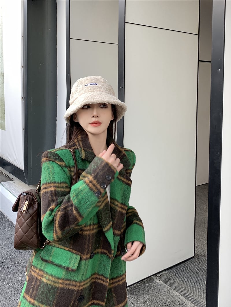 コート ロングコート チェック柄 チェスターコート レトロ ヴィンテージ アウター ミモレ丈