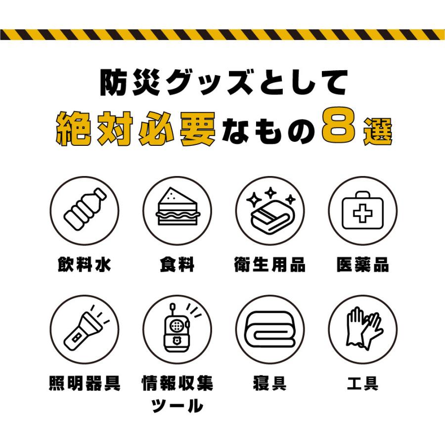 防災グッズ 防災セット 1人用 食品付き 26点 避難セット 中身のみ 災害 震災 台 避難 緊急 非常用 保存食 保存水 寝袋 非常用トイレ fz-nrg01_2