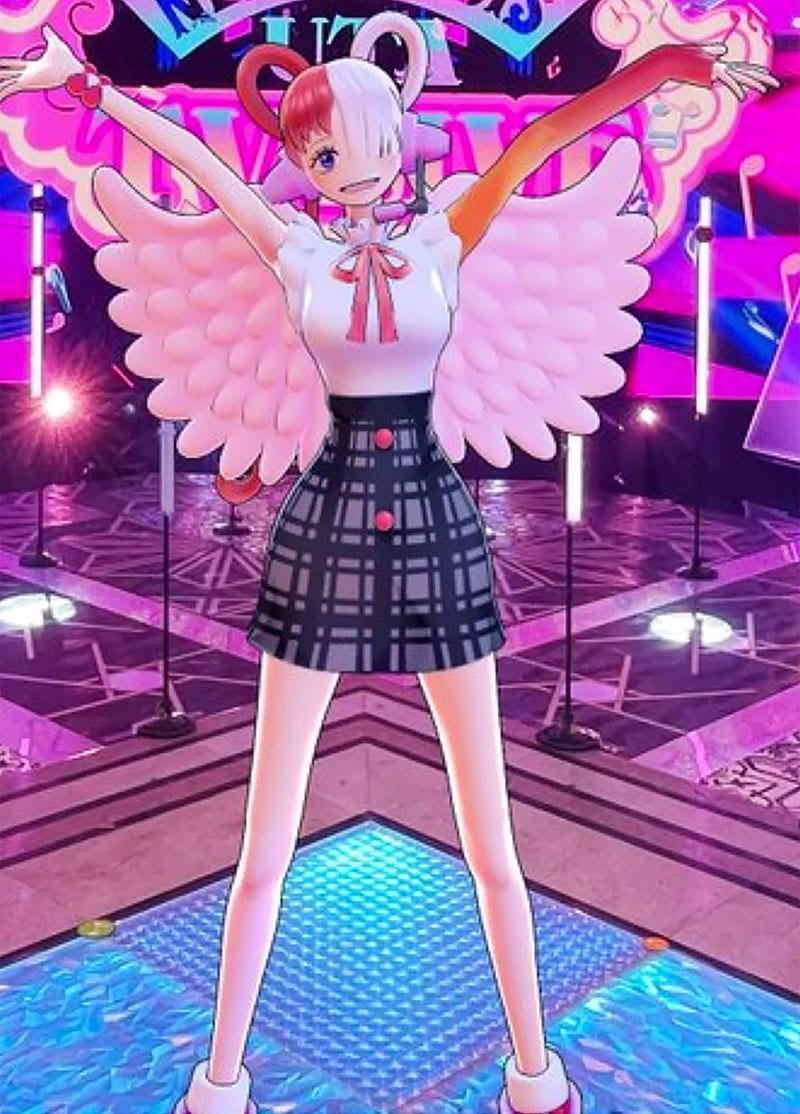 ONE PIECE ワンピース フィルム レッド ウタ 新服装 チェックスカート コスプレ衣装 コスチューム 変装 仮装 ONE PIECE ワンピース フィルム レッド ウタ 新服装 チェックスカート コスプレ衣装 コスチューム 変装 仮装