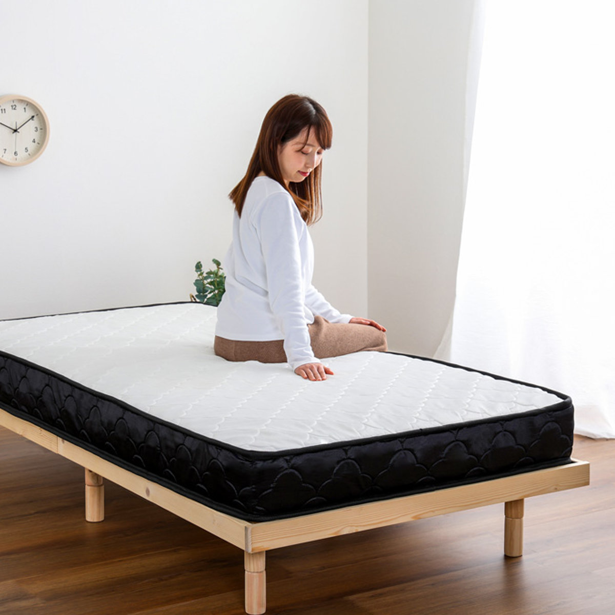 マットレス キング ポケットコイル 180x195cm 圧縮ロール梱包 体圧分散 ベット ベッド 高密度 柔らかめ 厚さ16cm 快適 快眠 包み込む 寝心地