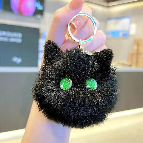 Qoo10] チーク猫 キーホルダー ぬいぐるみ ボー