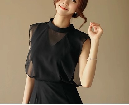 レディース ドレス イブニングドレス パーティードレス ブラックドレス 膝丈 ミドル丈 袖なし ノースリーブ スタンドカラー 背中開き シフォン バックスリット ファスナー ハイウエスト 大人可愛い レディース ドレス イブニングドレス パーティードレス ブラックドレス 膝丈 ミドル丈 袖なし ノースリーブ スタンドカラー 背中開き シフォン バックスリット ファスナー ハイウエスト 大人可愛い