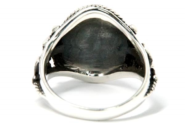 インディアンジュエリー リング 天然石 ターコイズ ヒーリングプラント 植物 ロープ 縄 シルバー925 メンズ