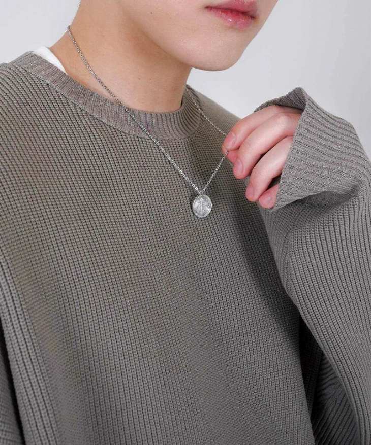 ネックレス メンズ 【WEB限定】BEコインネックレス サージカルステンレス LH-03NE0385 ステンレス アレルギーフリー クリスマス 誕生日 プレゼント ギフト 彼氏 【ネコポス】