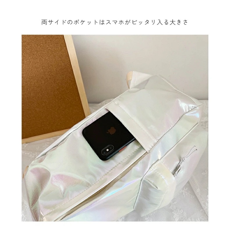 オーロラ バッグ オーロラ リュック バックパック パール レインボー ホログラム カラフル 光沢 シャイニー キラキラ 鞄 バック リュックサック 通学 お出かけ 小学生 中学生 大学生 遠足 旅行 オーロラ バッグ オーロラ リュック バックパック パール レインボー ホログラム カラフル 光沢 シャイニー キラキラ 鞄 バック リュックサック 通学 お出かけ 小学生 中学生 大学生 遠足 旅行