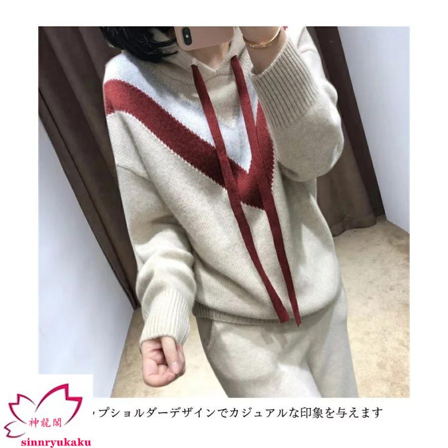 ニットパーカー レディースパーカー フード付き プルパーカー 秋パーカー 秋物 カラーブロック 長袖 ニットトップス プルオーバー 大きいサイズ 春秋 トップス ニットパーカー レディースパーカー フード付き プルパーカー 秋パーカー 秋物 カラーブロック 長袖 ニットトップス プルオーバー 大きいサイズ 春秋 トップス