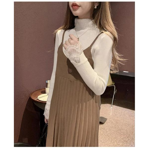 ワンピース レディース 40代ワンピース 秋冬新作 キャミワンピース きれいめ 無地ワンピース プリーツスカート キャミソール オシャレ 通勤 お出かけ 大人 30代 ワンピース レディース 40代ワンピース 秋冬新作 キャミワンピース きれいめ 無地ワンピース プリーツスカート キャミソール オシャレ 通勤 お出かけ 大人 30代